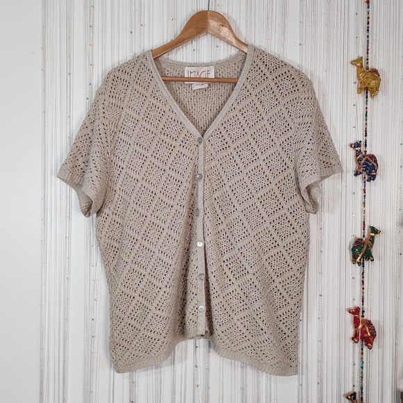 Vintage 80s Knit Cardigan - Picture 9 of 13